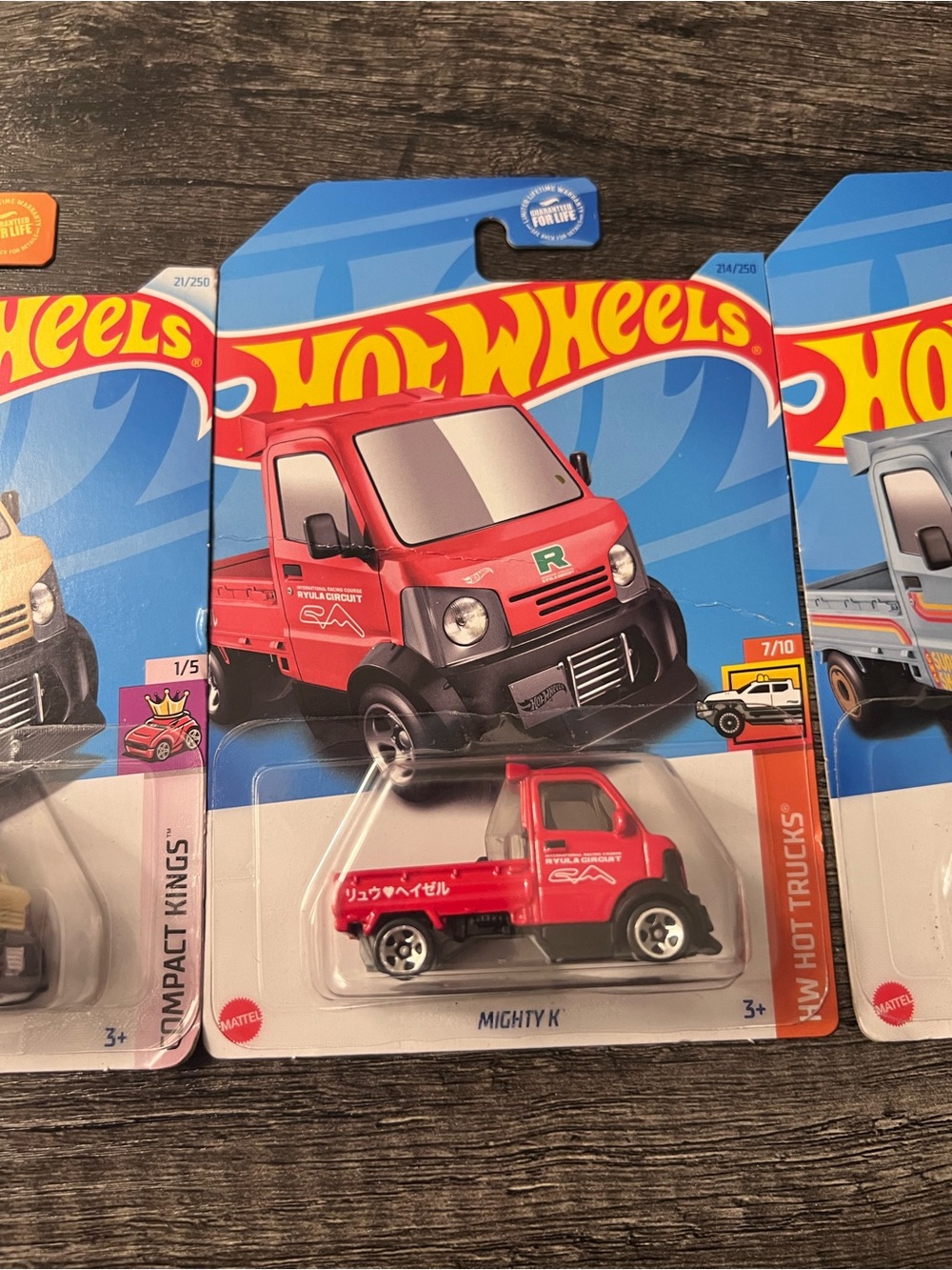 Hot Wheels Mighty K Bundle Lot of 3 Kei Trucks Gold Red Blue - Picture 3 of 5